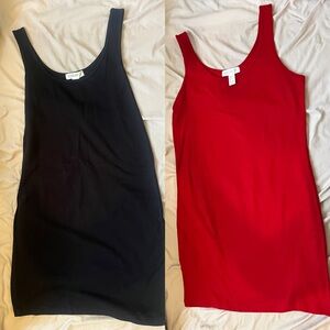 Bundle of 2 Forever 21 dresses (red and black)